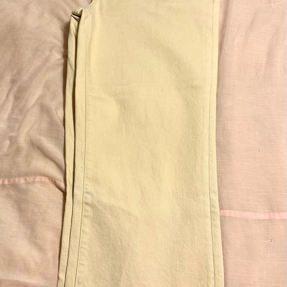 Oliver Logan Aberdeen High Rise Crop Pants. Women’s Size 34. Ecru. NWT